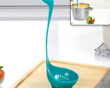 5871  Soup Spoon Creative Long Handle Standing Loch Ness Monster Colander Spoon Dinnerware Cooking Tools Kitchen Accessories