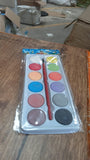 1123 Painting Water Color Kit - 12 Shades and Paint Brush (13 Pcs)