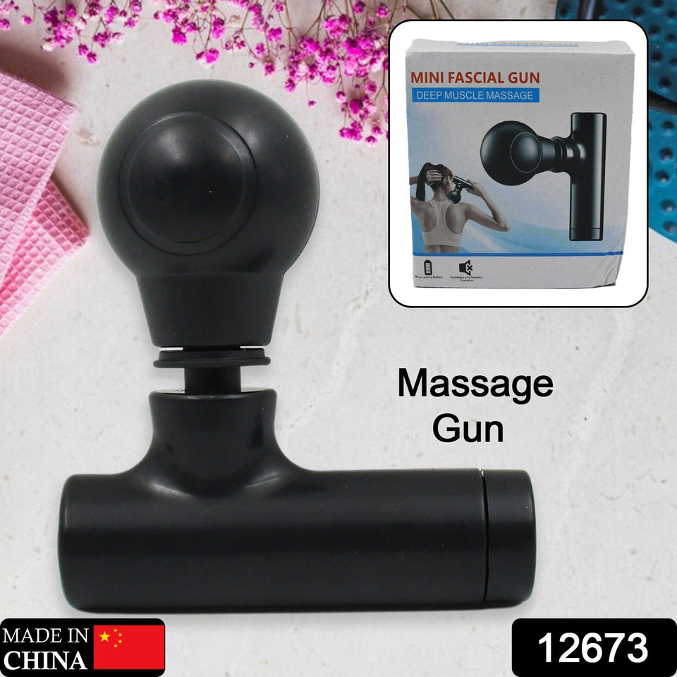 12673 Black Mini Pocket Size Massager, Full Body Massager, Cordless One Button Operation for Body Pain & Relaxation