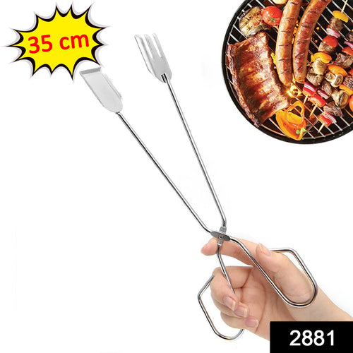 2881 Multi Functional Metal Bbq Clip Tongs Clamp For Garbage Charcoal Serving Tools