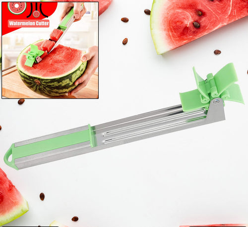7160 Stainless Steel Washable Watermelon Cutter Windmill Slicer Cutter Peeler For Homesmart Kitchen Tool Easy To Use