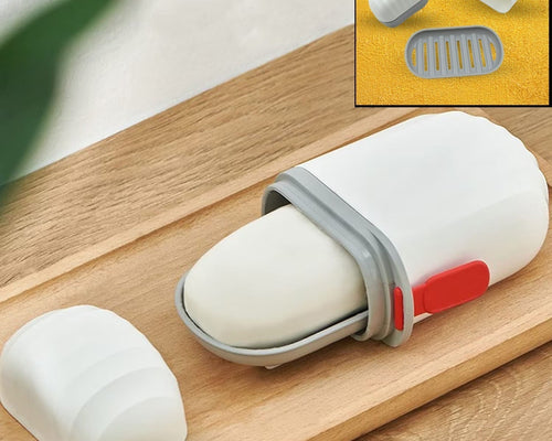 4326 Stylish And Practical Soap Holder For Travel Double Layer Soap Box With Secure Seal And Non Leak Design Stylish Soap Box For Home Bathroom Hiking Travel Camping (1 Pc)