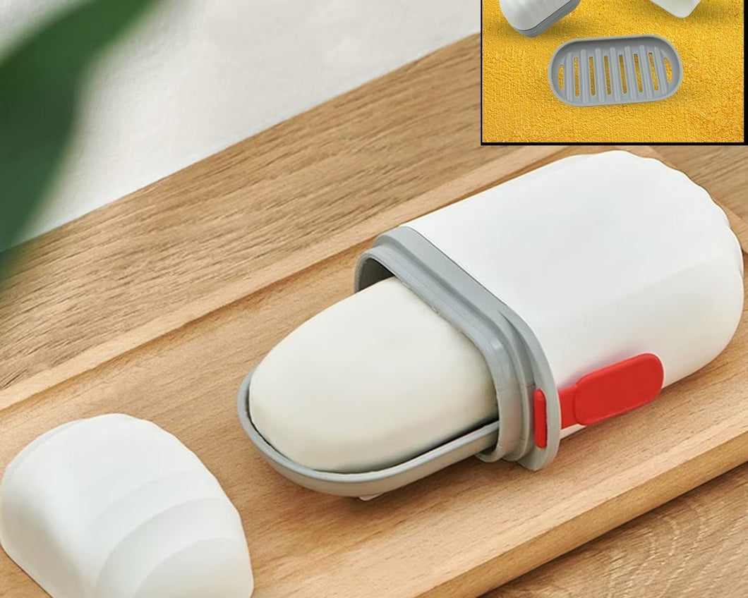 4326 Stylish And Practical Soap Holder For Travel Double Layer Soap Box With Secure Seal And Non Leak Design Stylish Soap Box For Home Bathroom Hiking Travel Camping (1 Pc)