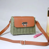 2025G  Handwoven Straw Bag - Compact and stylish