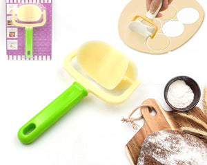 2886  Plastic Round Roll Forming Cutter Cake Ball Tongs And Molds Puri Cutter Roller Machine For Baking Tools (1 Pc Mix Color)