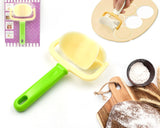 2886  Plastic Round Roll Forming Cutter Cake Ball Tongs And Molds Puri Cutter Roller Machine For Baking Tools (1 Pc Mix Color)