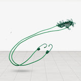 9373 Elastic Cloth Drying Rope With 12 Metal Clip Portable Clothes Line For Home  Travel