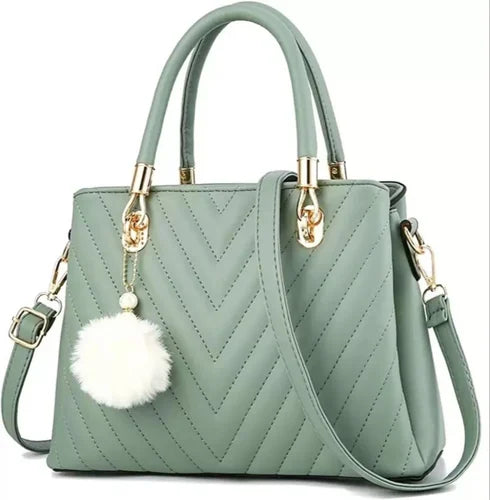 WOMEN'S STYLISH PU LEATHER HAND BAG