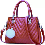 WOMEN'S STYLISH PU LEATHER HAND BAG