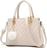 WOMEN'S STYLISH PU LEATHER HAND BAG