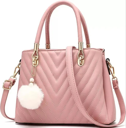 WOMEN'S STYLISH PU LEATHER HAND BAG