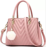 WOMEN'S STYLISH PU LEATHER HAND BAG