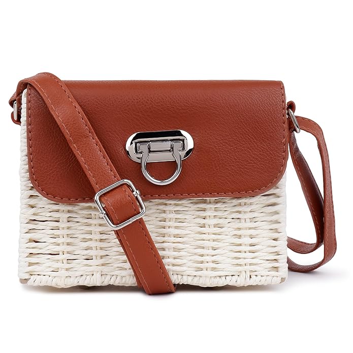 2025G  Handwoven Straw Bag - Compact and stylish