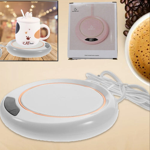 5576 Usb Warm Coaster Heated Coffee Mug Portable Office Desk Portable Cup Heater Coffee Mug Warmer Electric Cup Warmer (1 Pc)