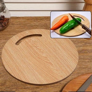 7123 Wooden Round Chopping Board  For Chopping Fruit  Vegetable