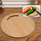 7123 Wooden Round Chopping Board  For Chopping Fruit  Vegetable
