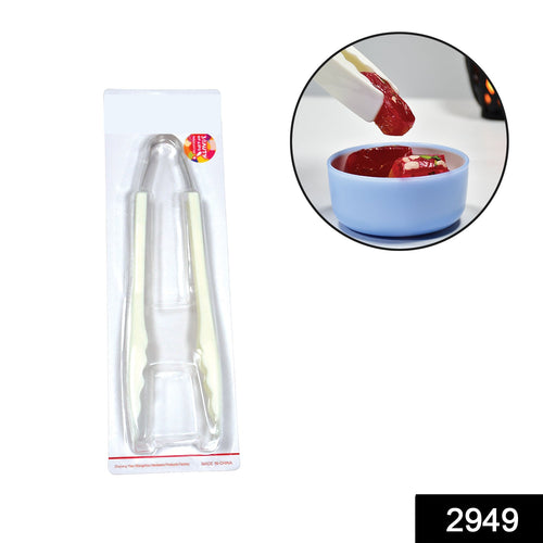 2949 Plastic Handle Tong Bread Clamps Kitchen Tongs Cooking Tongs.
