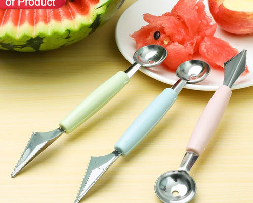 7031 Multifunctional Stainless Steel Fruit Vegetable Pattern Carving Knife Peeler Corer Spherical Dig Ball Scoop Garnishing Dig Ball Spoon Kit.