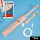 7326 ELECTRIC TOOTHBRUSH FOR ADULTS AND TEENS, ELECTRIC TOOTHBRUSH DEEP CLEANSING TOOTHBRUSH WITH EXTRA BRUSH HEADS